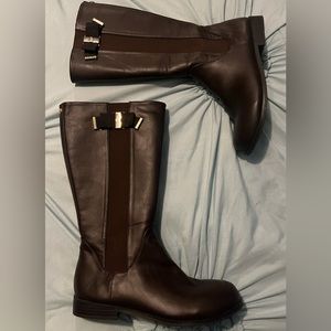 Mk emma big girls 5 boots brown